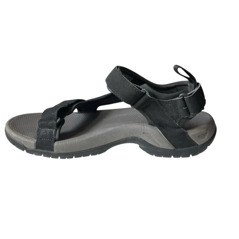 Teva Sandals Men’s Meacham Black Gray Outdoor 1110392 Size 8 UK 7 EU 40.5